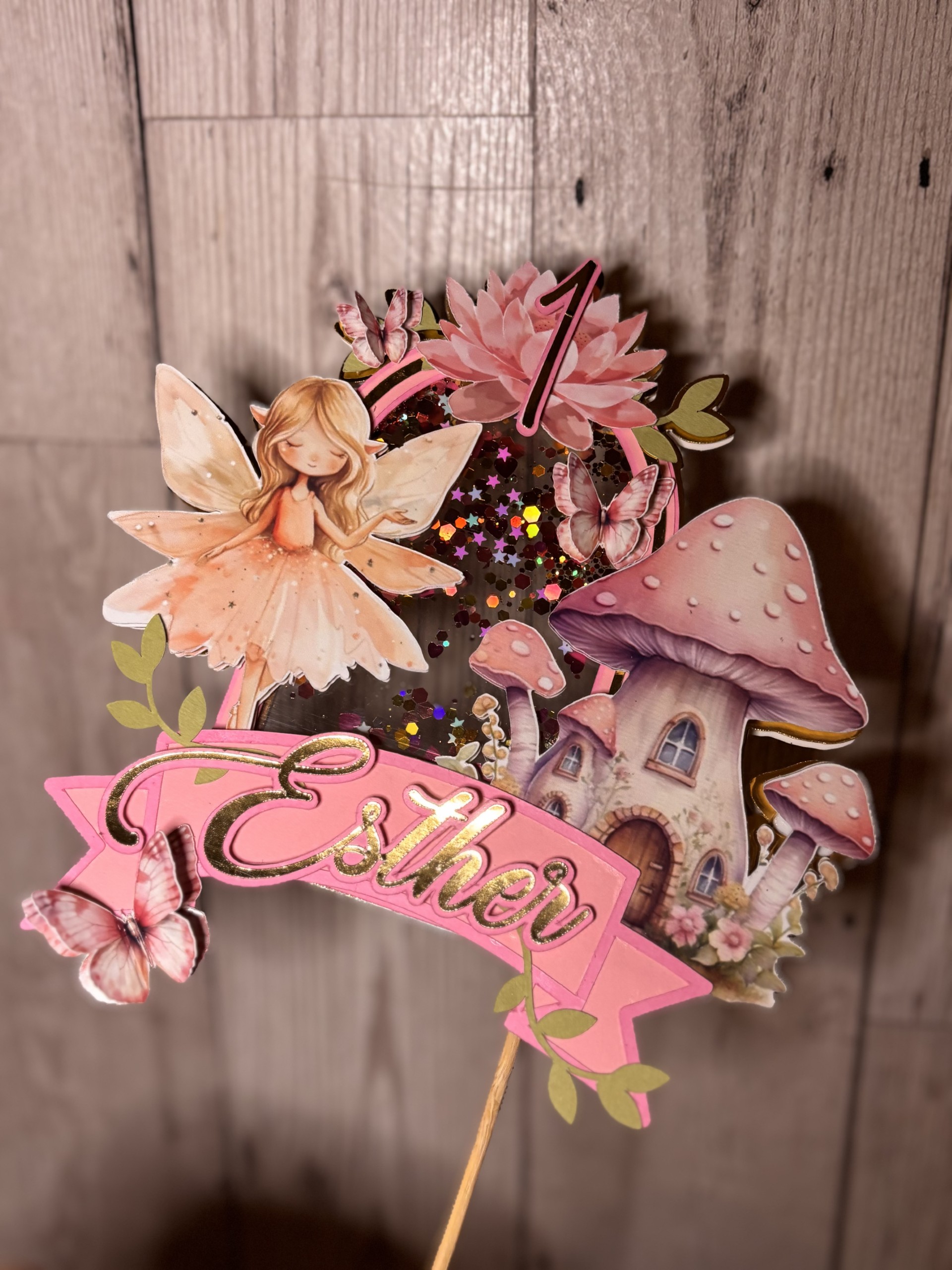 Fairy Shaker Cake Topper