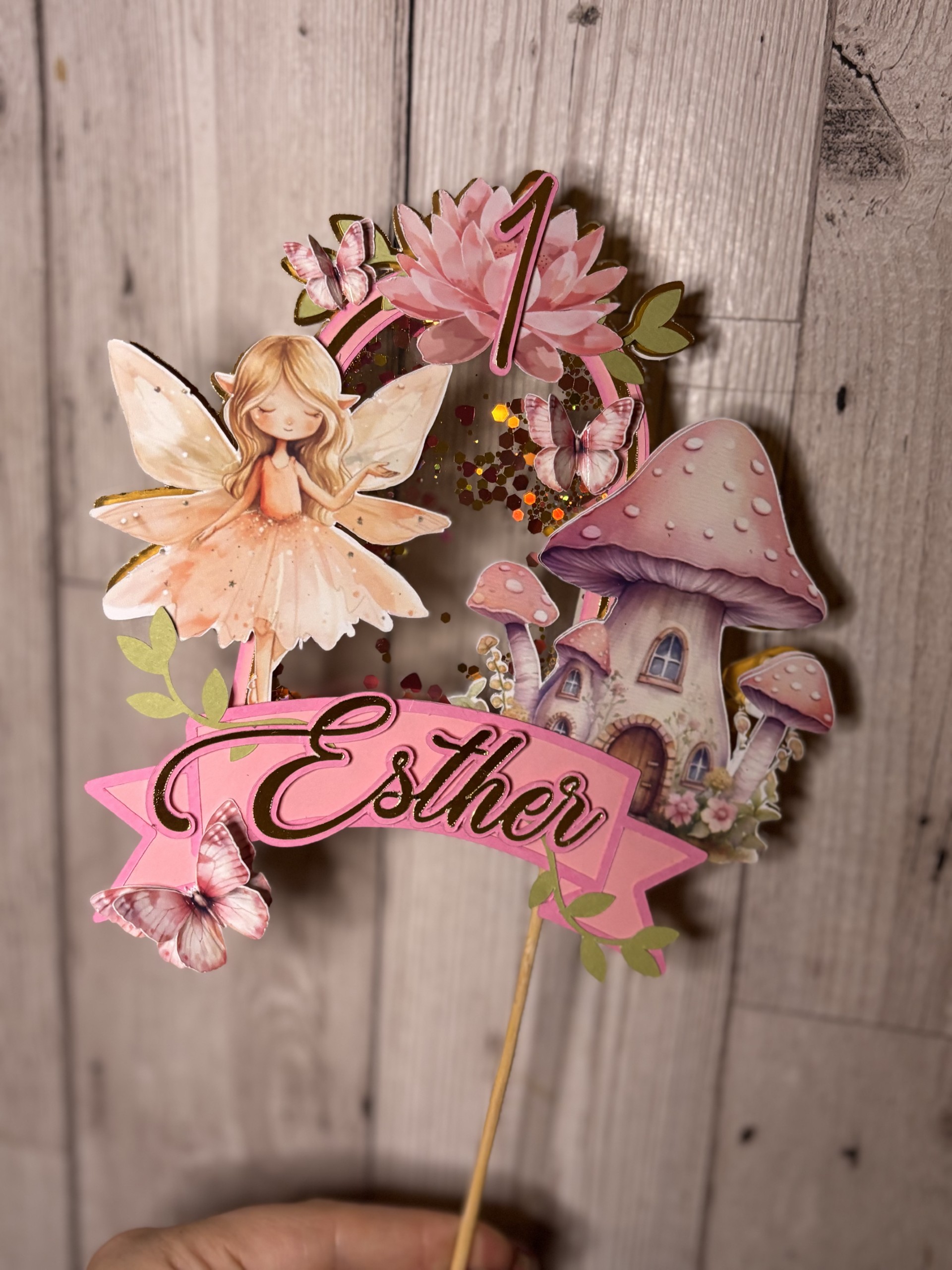 Fairy Shaker Cake Topper