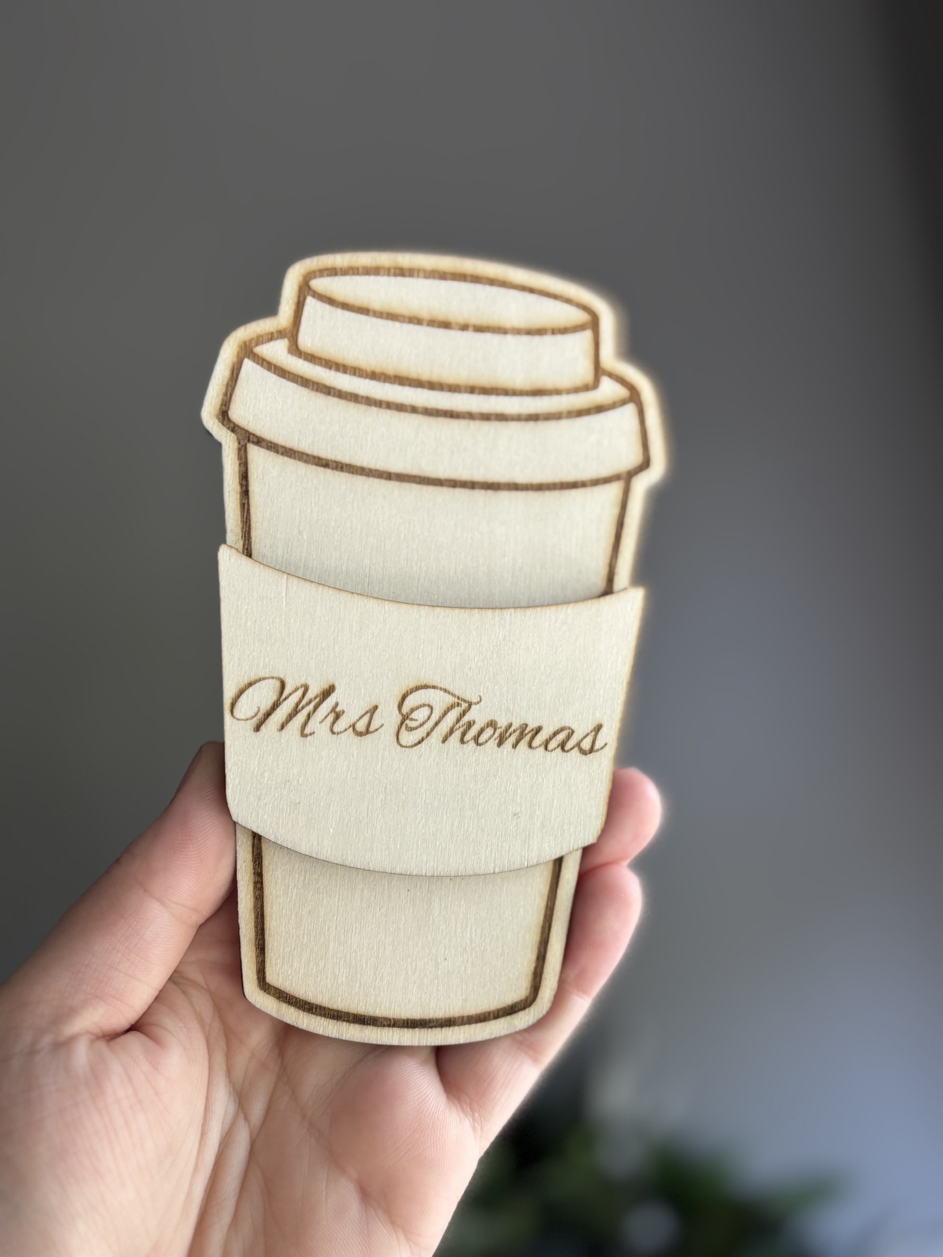 Coffee Cup Gift Card Holder