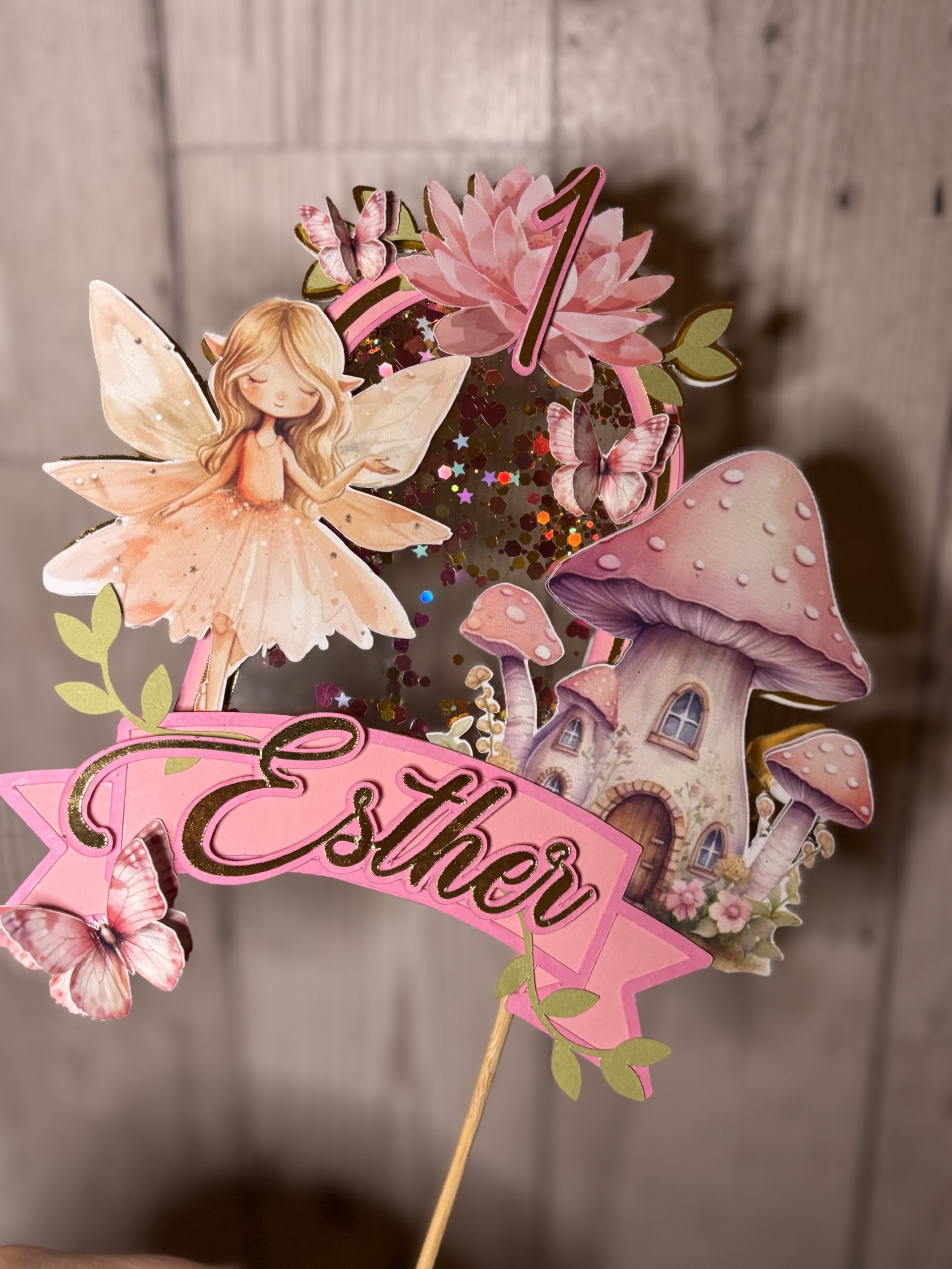 Fairy Shaker Cake Topper